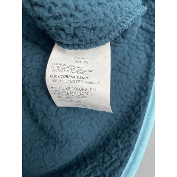 UNDER ARMOUR Women's Sherpa Fleece 1/4-Zip Teal Green Comfort Jacket Size Large - Picture 4 of 16